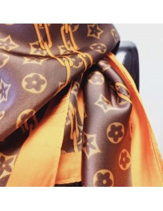 foulard louis vuitton carre 70 en soie rouge sac